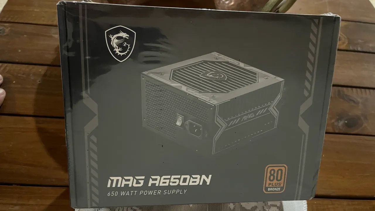 Fonte MSI MAG A650BN 650W 80 Plus Bronze - Nova/Lacrada - Foto 2