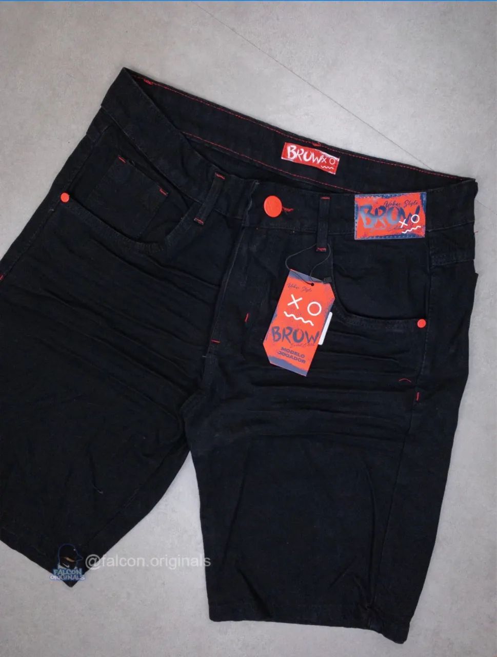 Bermuda jogador Brow Jeans