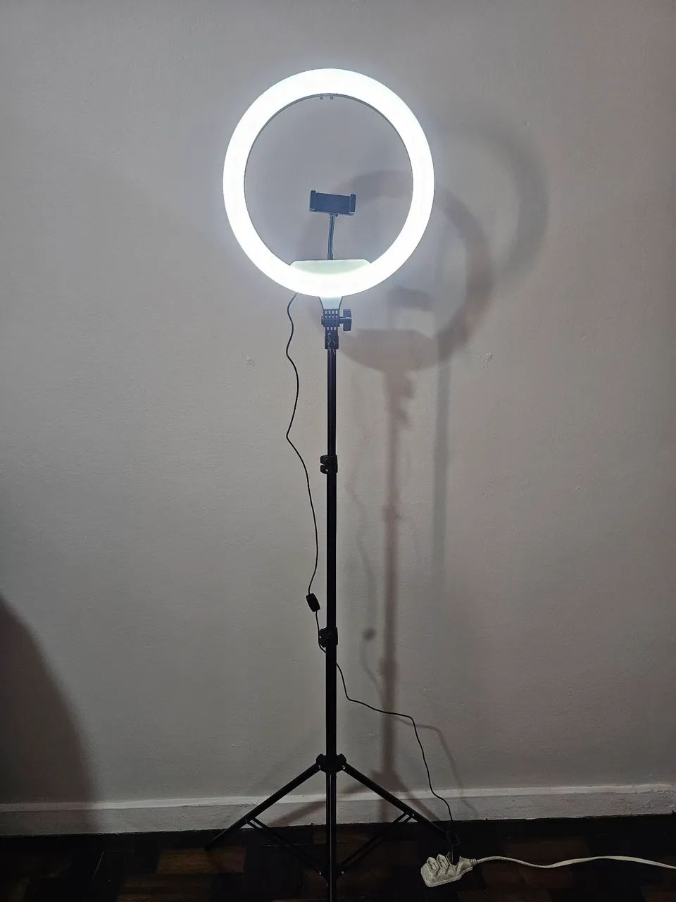 Ring Light 14? NY-04 com Tripé e Suporte para Celular - Completo - Foto 5