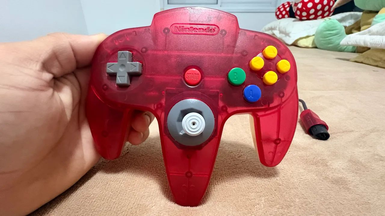 Nintendo 64 cereja clear  - Foto 5