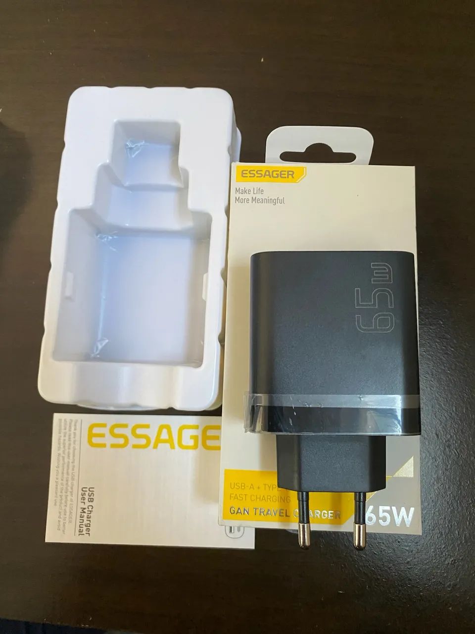 Carregador Essager GaN 65W (45W+20W) - Foto 2