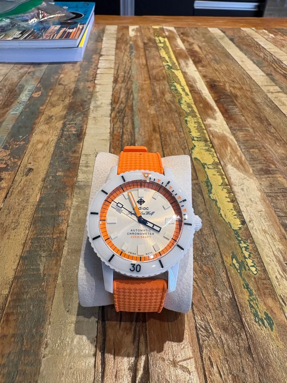 Relógio Zodiac Super Sea Wolf Ceramic Compressio - Acessórios