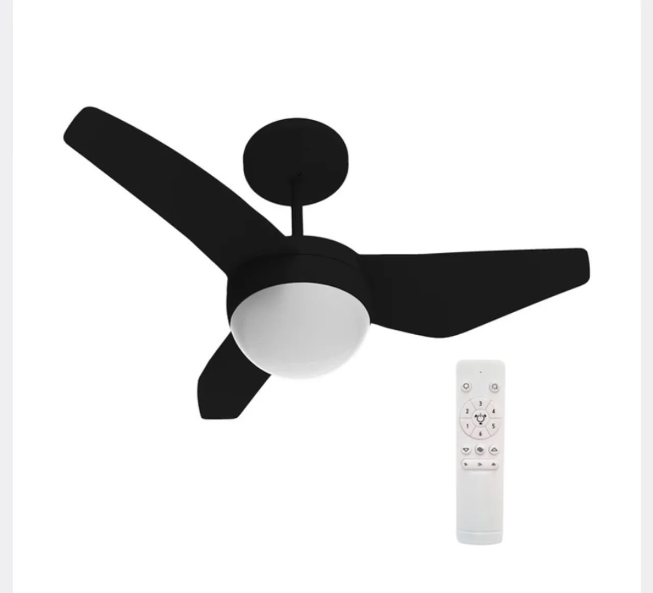 Ventilador 3 pás com preto  - Foto 2