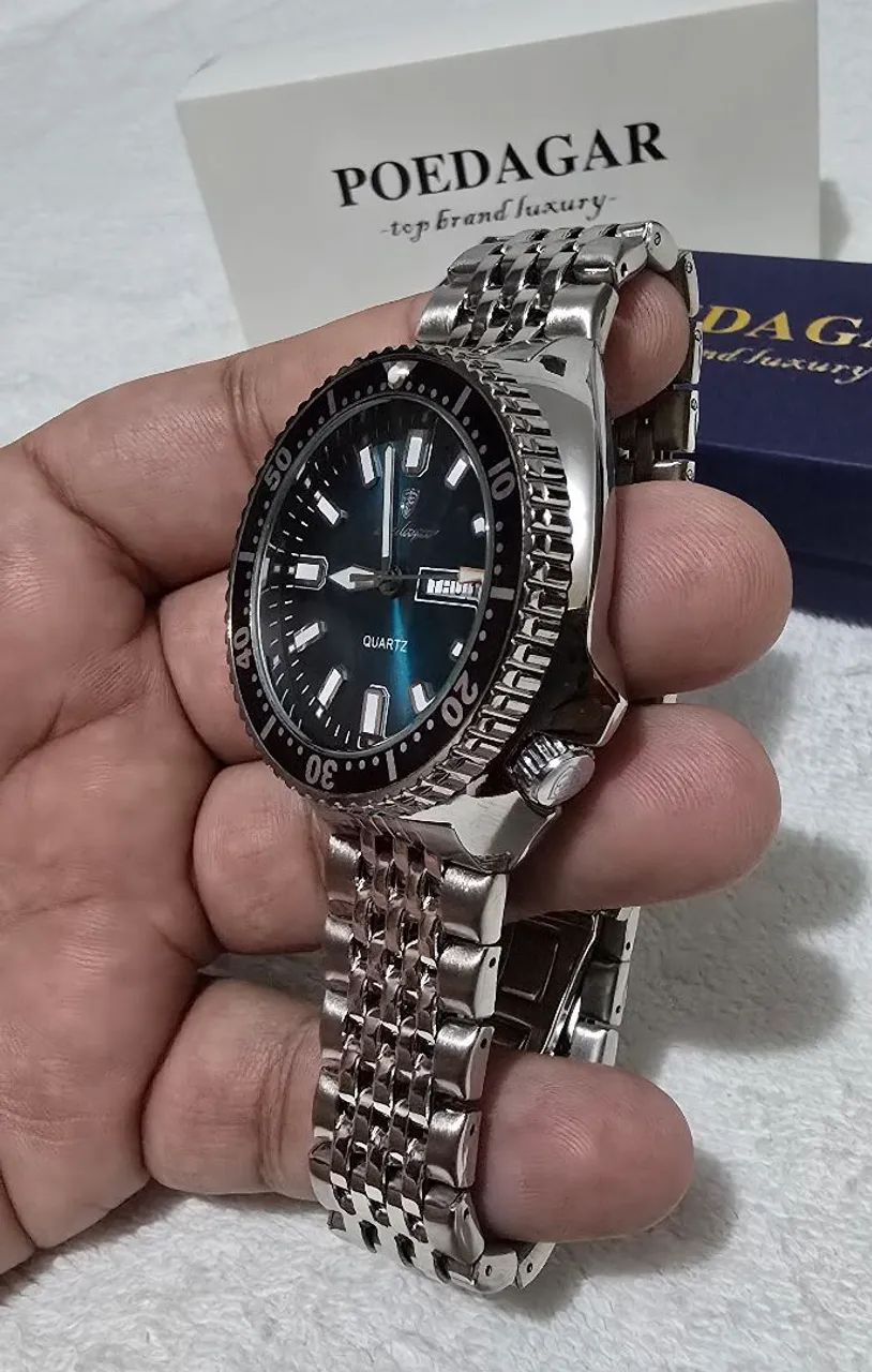 Relógio da Poedagar em aço original  - Foto 2