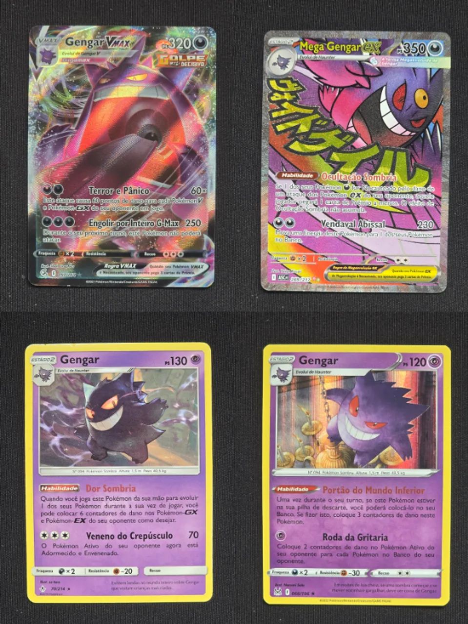 Gengar Vmax, Mega Gengar Ex e mais - Pokemon TCG