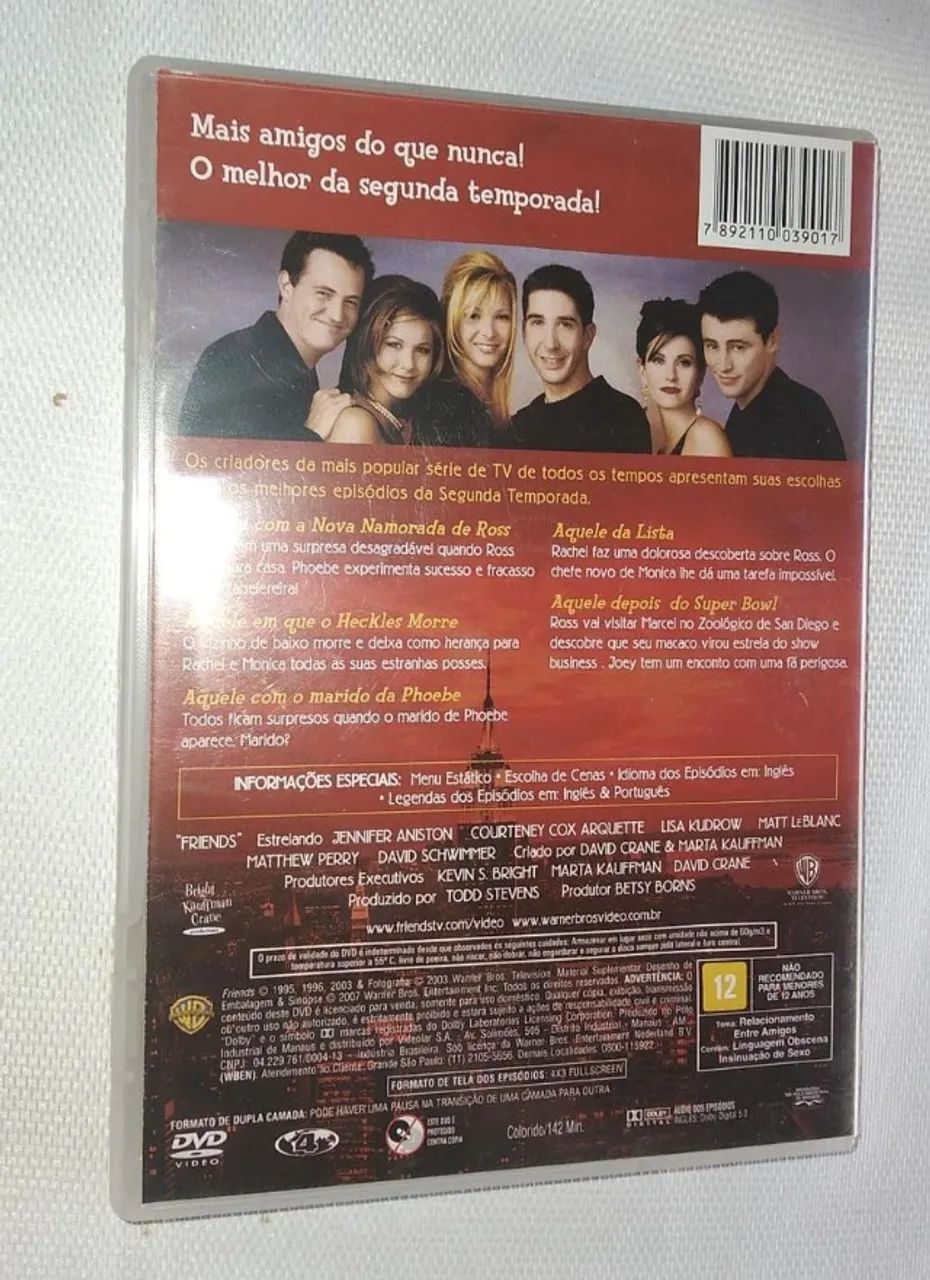 DVD O Melhor De Friends - A 2ª Temporada ( 11246 ) - Foto 2