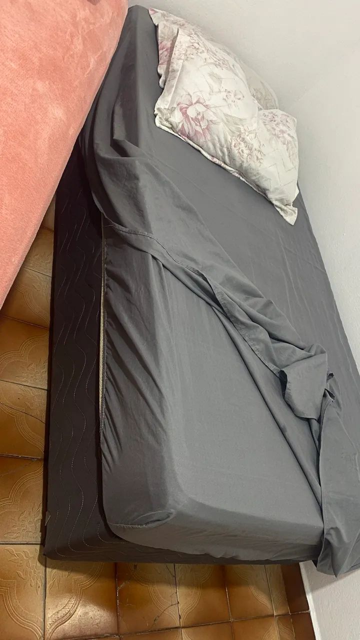 Cama box solteiro nova
