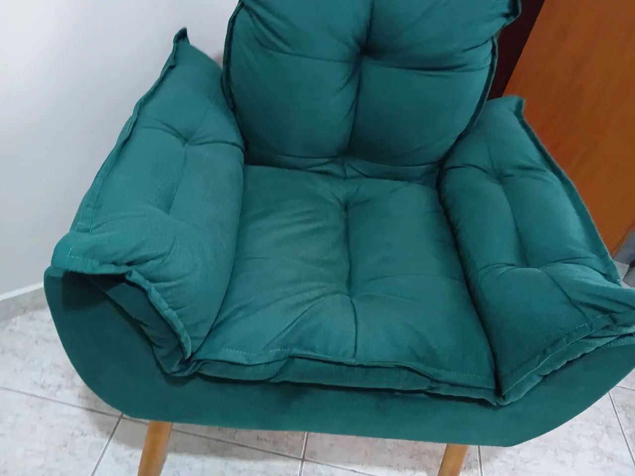 POLTRONA DECORATIVA OPALA VERDE NOVA! - Foto 3