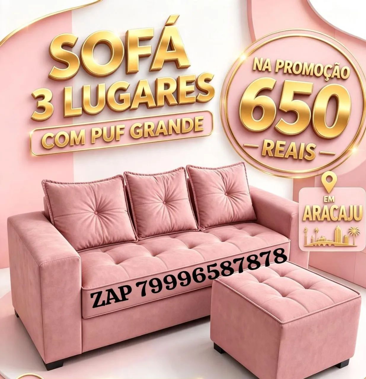Conjunto de sofá600, sofá retrátil,, sofá de canto830, sofá 3 lugares 630,  - Foto 5