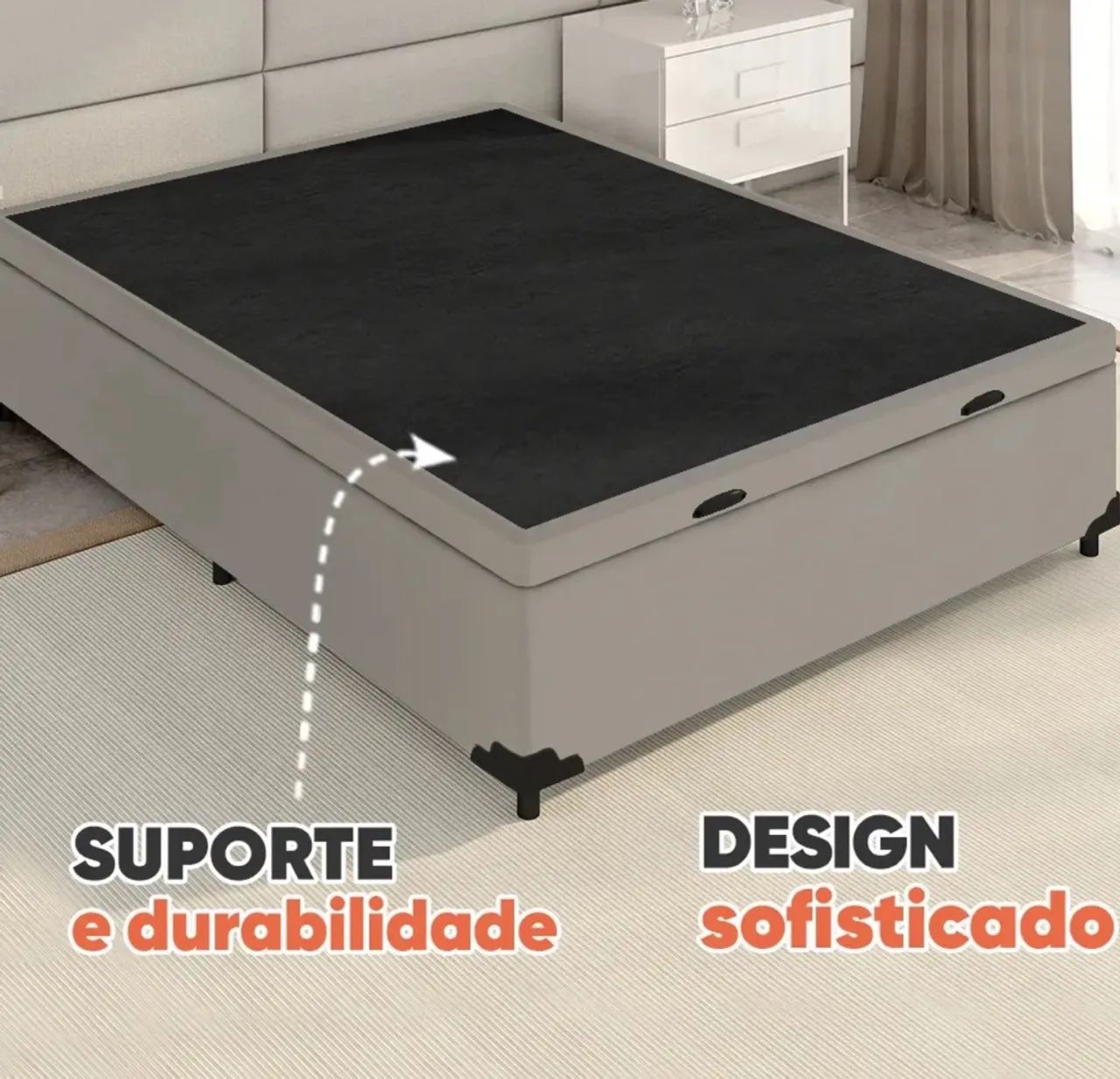 Box de casal impecável 