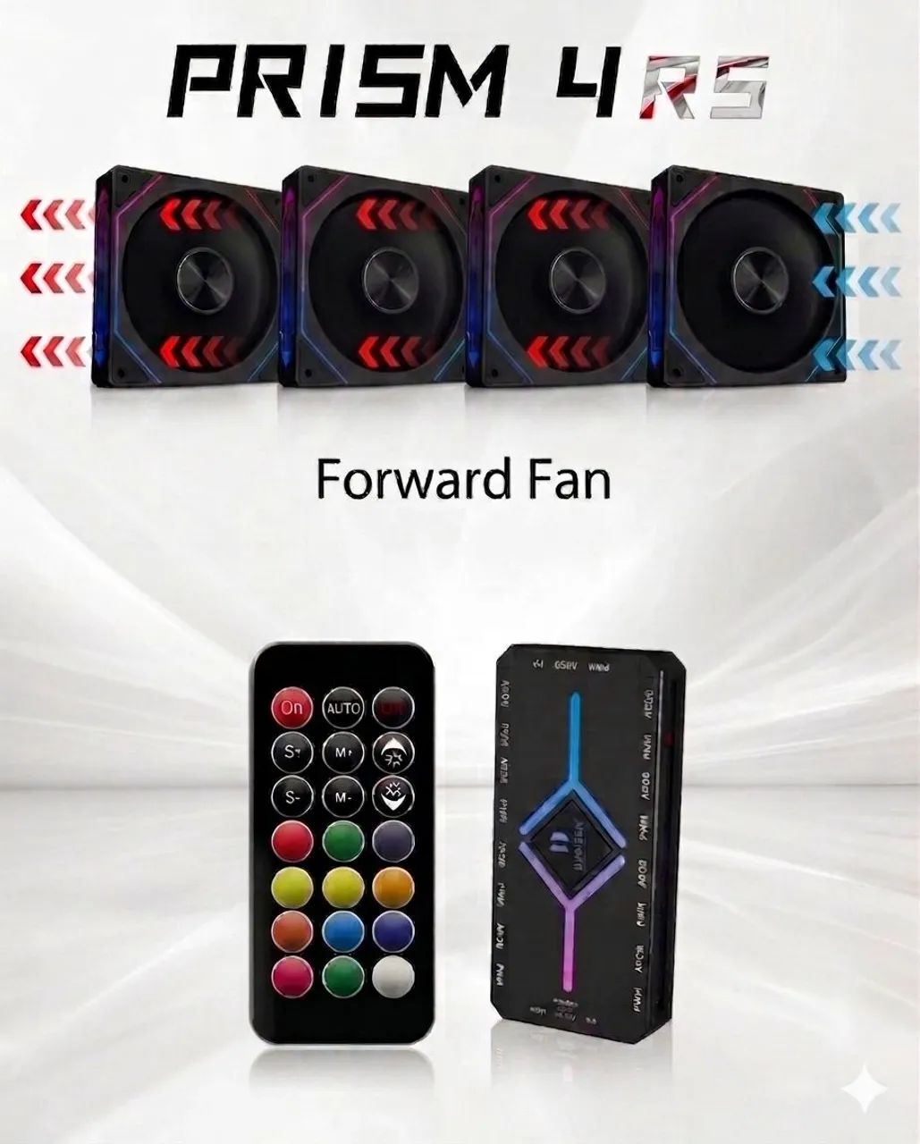 Kit 5 fans prism ARGB + controladora