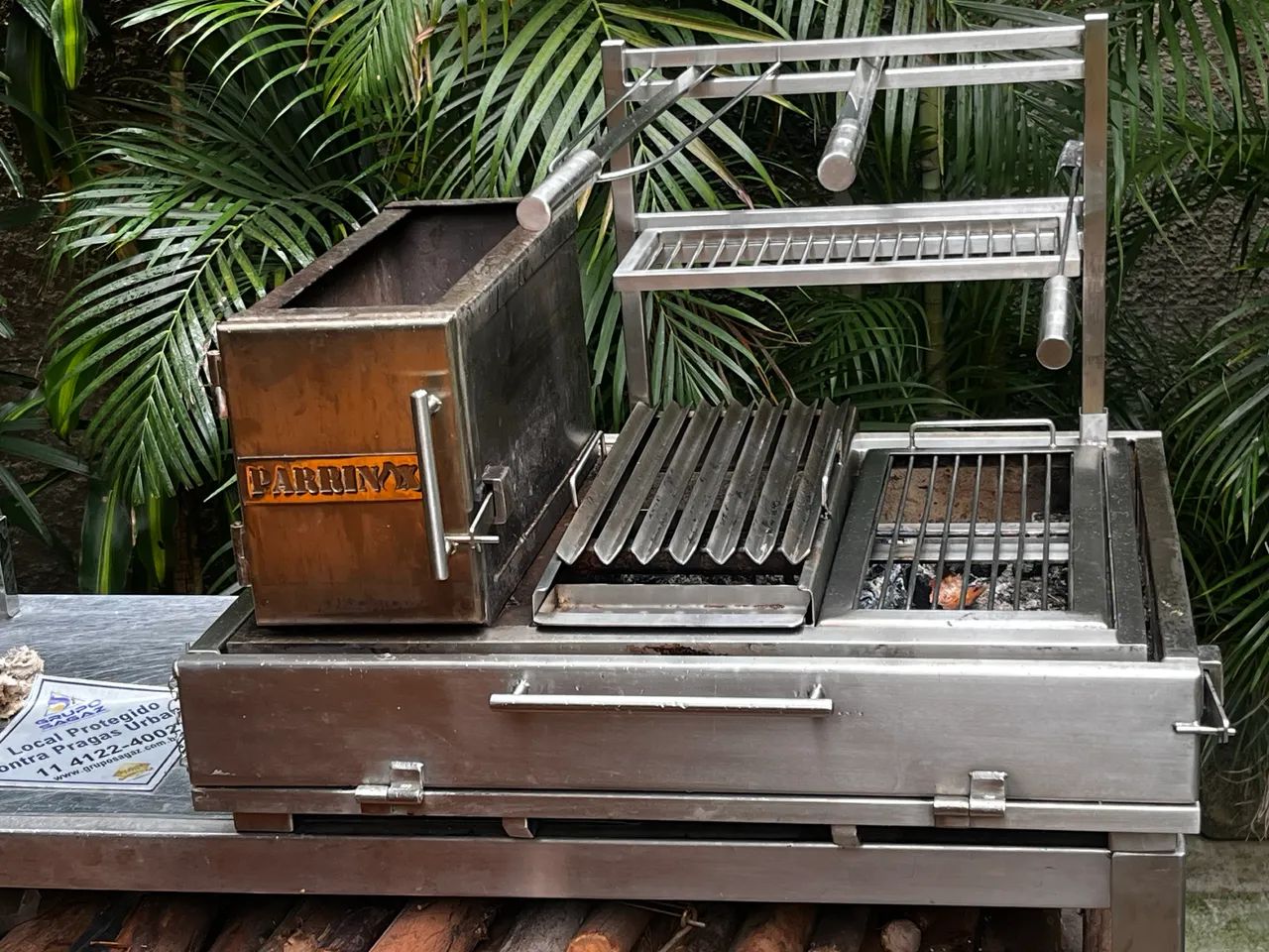 Parrilla 100% inox