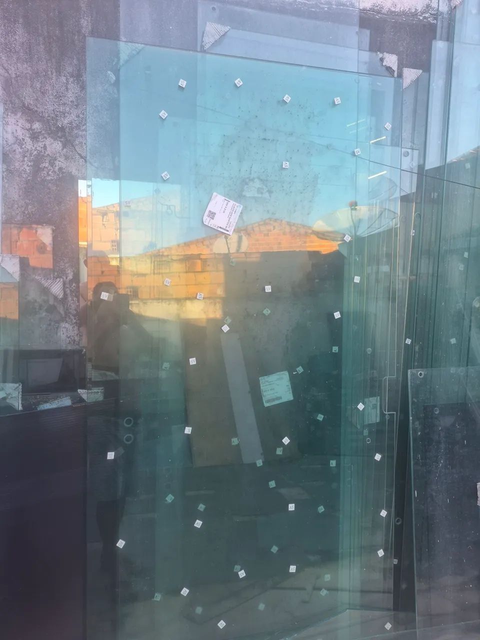 Porta de correr vidro verde  - Foto 5