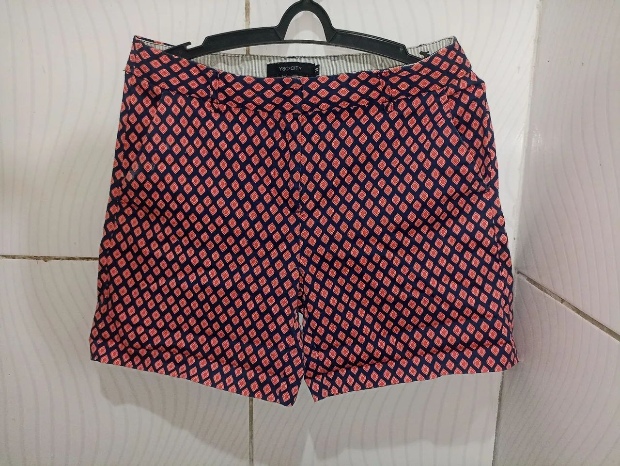 Short Estampas Geométricas Feminino N;38 - Foto 3