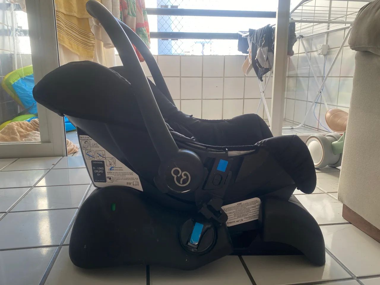 Bebê conforto Galzerano com base - excelente estado - Foto 3