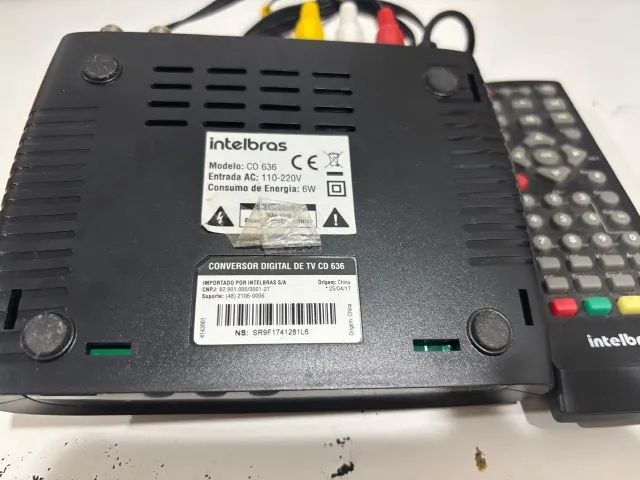 Conversor de Tv digital Intelbrás , Mod 636, com gravação e controle - Foto 4