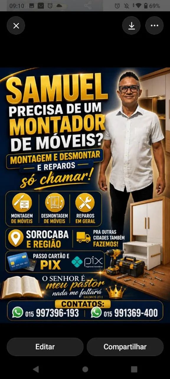 Montagem, desmontar e reparos de móveis novos e usados Sorocaba e região  - Foto 2