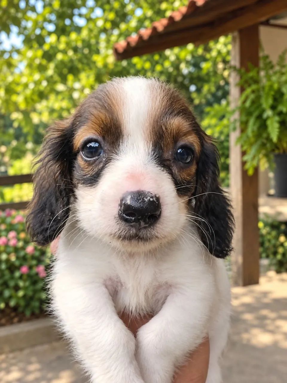Teckel Dashound pelo longo piebald mini Pedigree - Foto 2