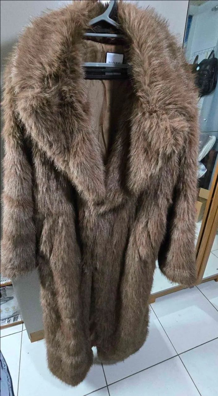 SHEIN Casaco Pele MOTF - Foto 5