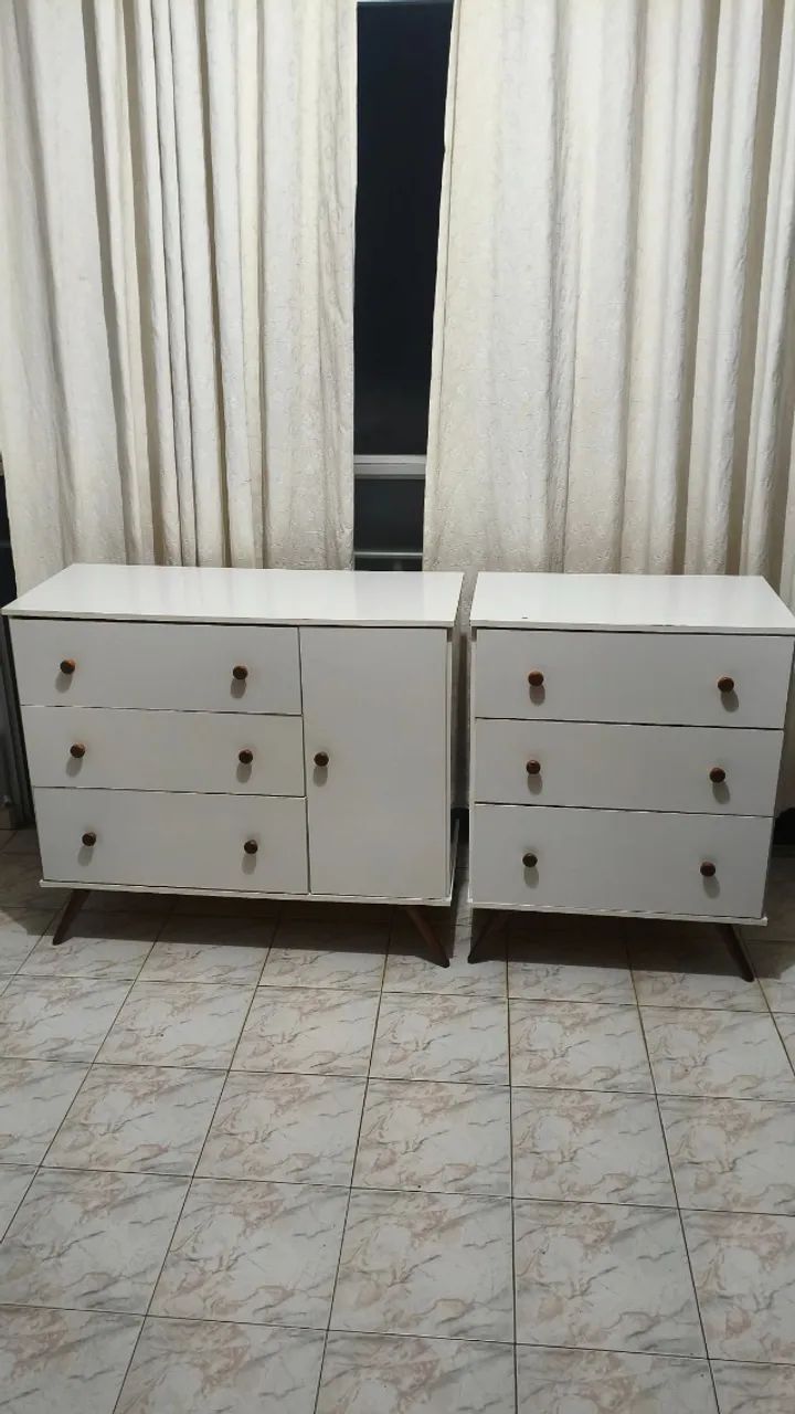 2 Cômodas retrô 100% MDF - Foto 3