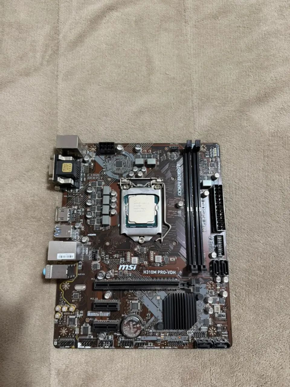 Kit Placa-mãe MSI H310M PRO-VDH + Processador Intel Core i5-9400F