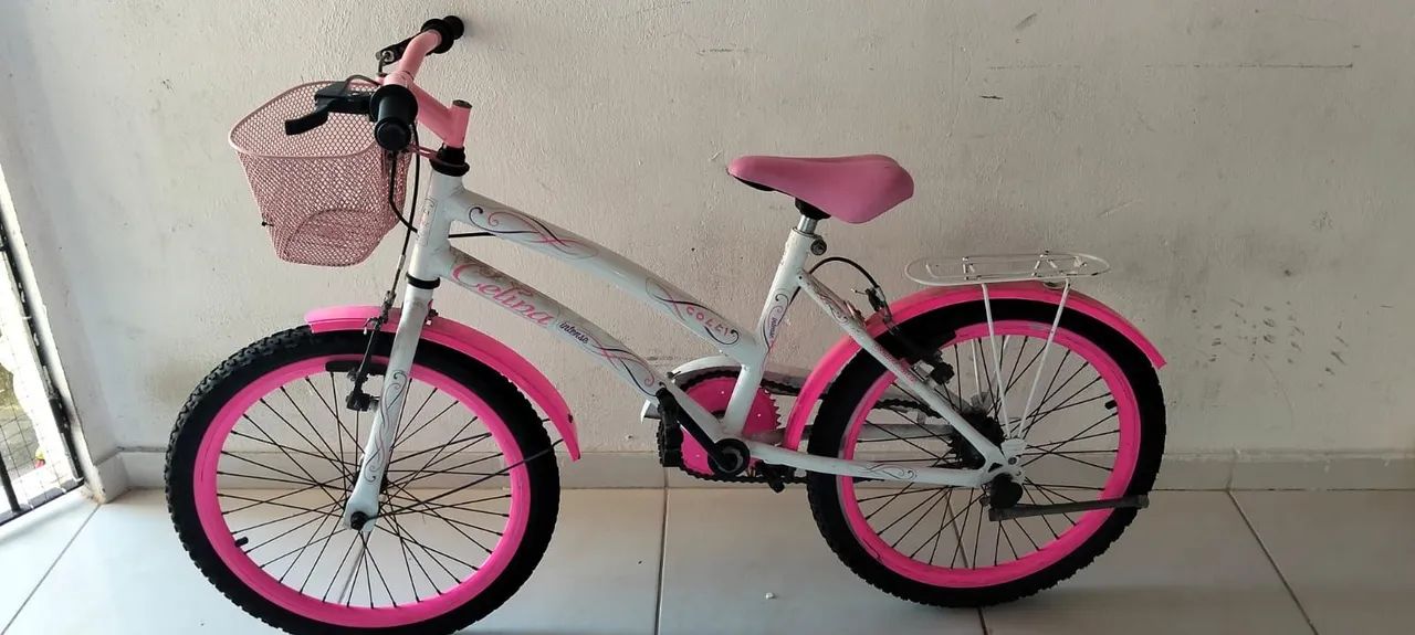 Bicicleta Infantil Rosa Nova - Foto 2