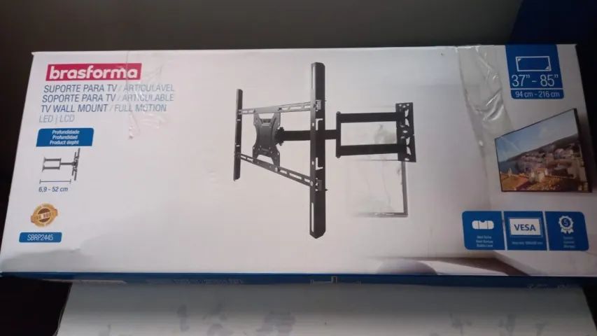 Suporte Articulado Brasforma para TV de 37 a 85 polegadas - SBRP2445 - Foto 2