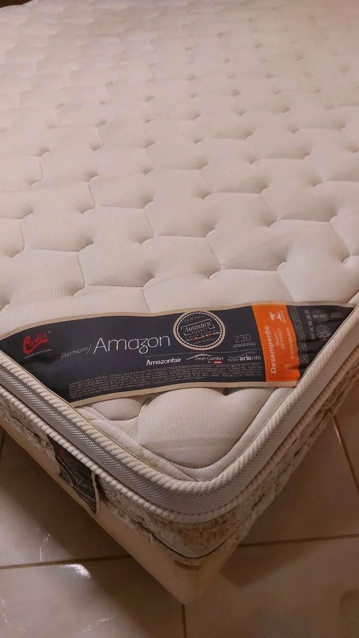 Cama completa com colchão Castor Queen, (1,58x2,00m)  - Foto 2