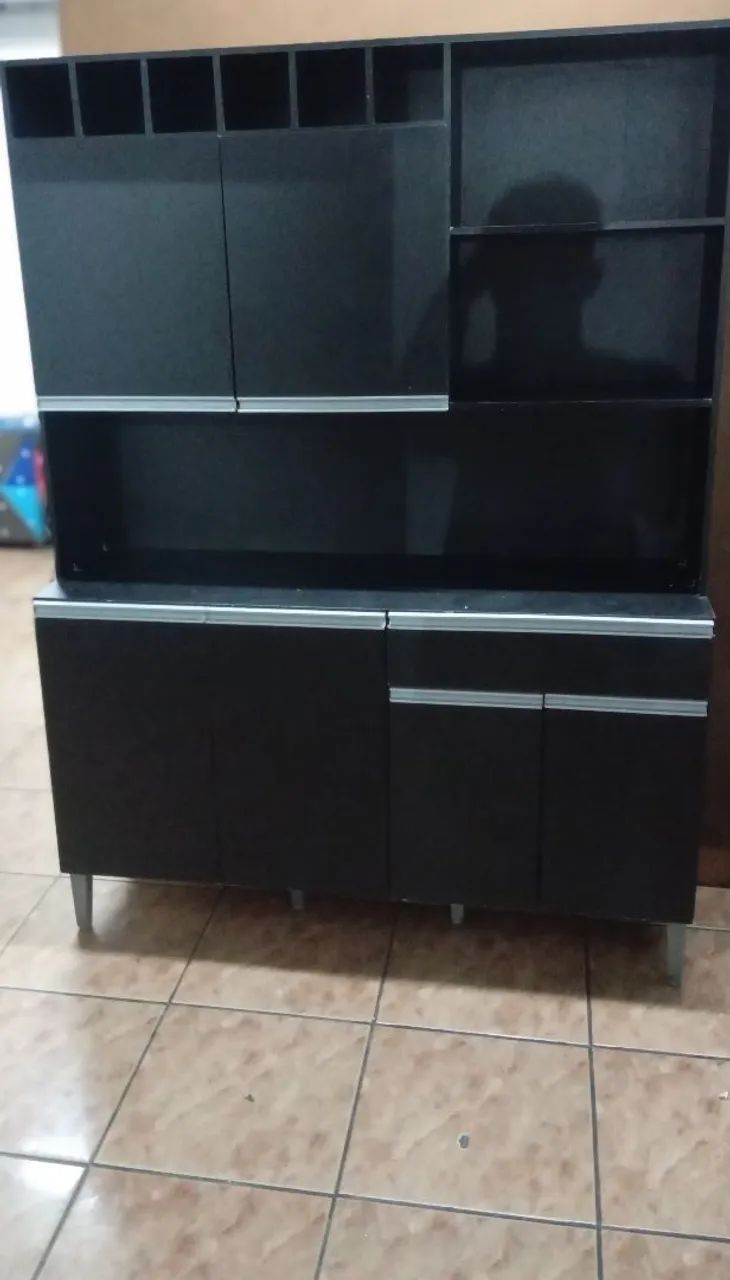 Armário de Cozinha Preto