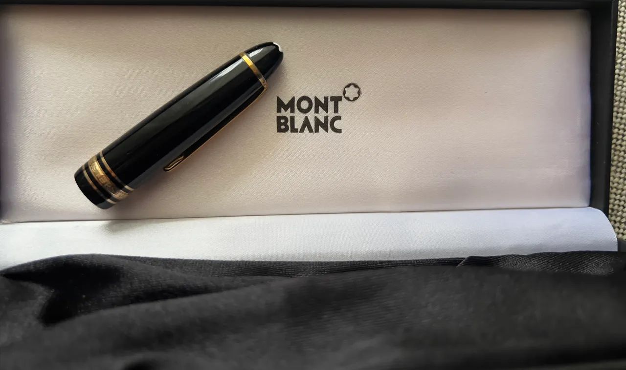 Tampa de caneta Montblanc para reposição do corpo - avaria na estrela 