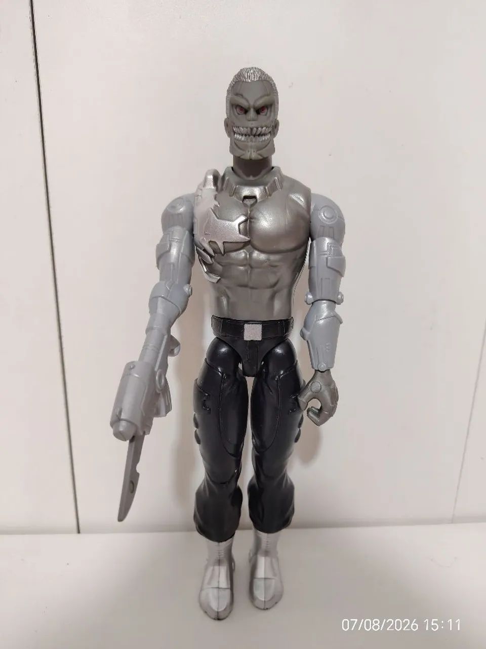 Boneco Android Vilão Psycho Max Steel Modelo 2008.