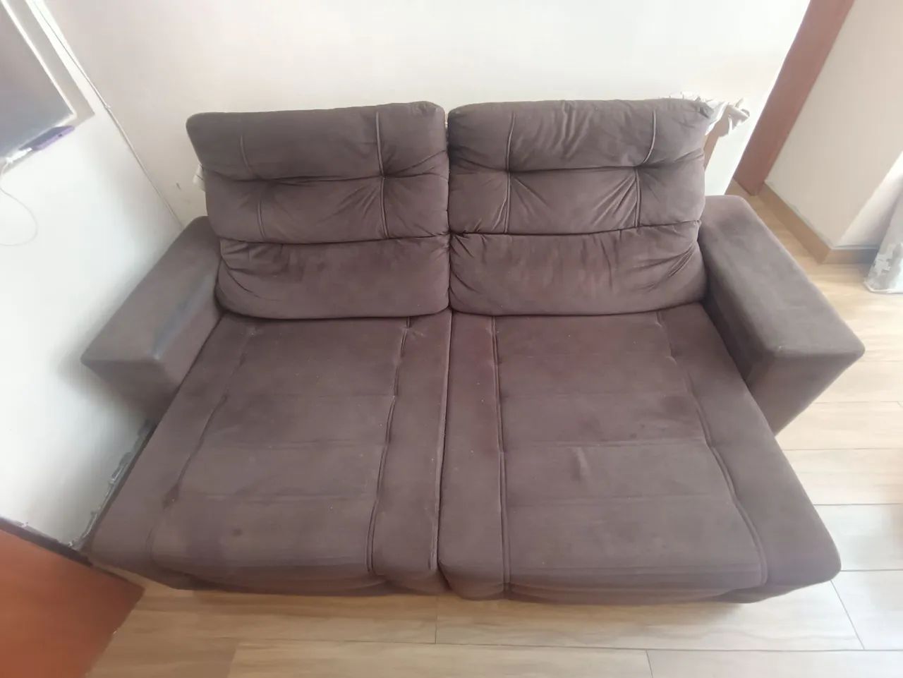 Sofá retrátil reclinável de 4 lugares  - Foto 3