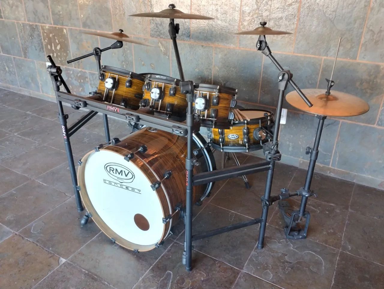 Bateria acústica RMV  - Foto 2