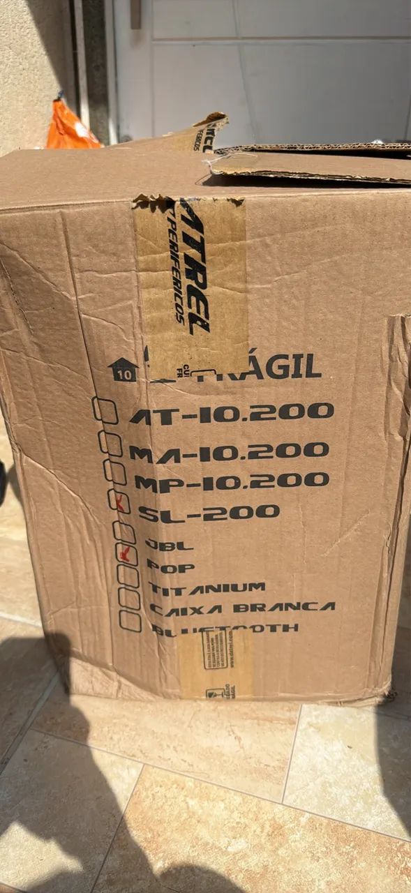 Caixa Acústica Passiva 10 Polegadas 200W Datrel Preto Modelo SL-200
