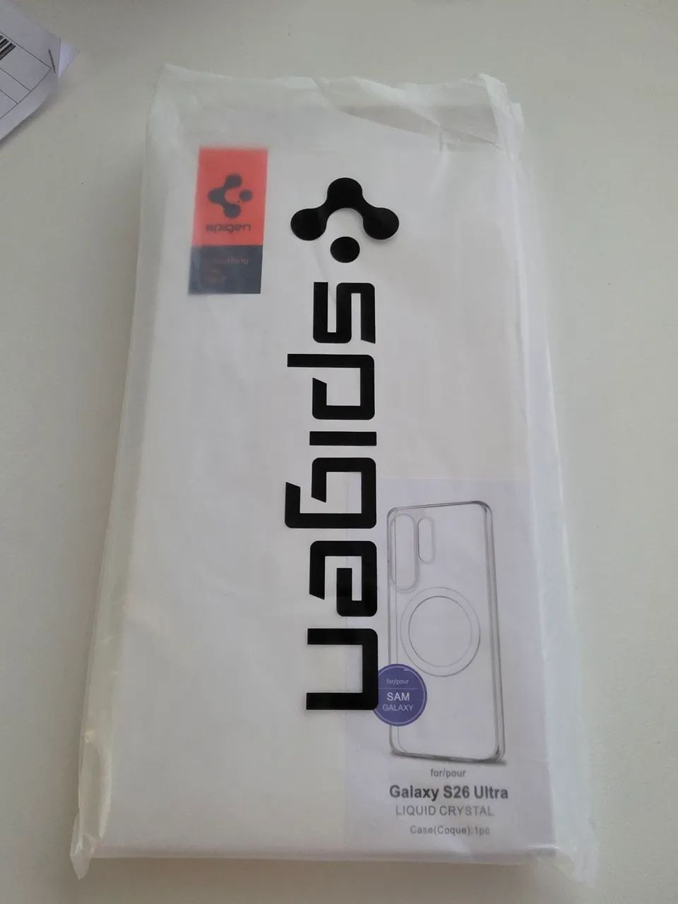 Capa s26 ultra transparente flexível magnética 