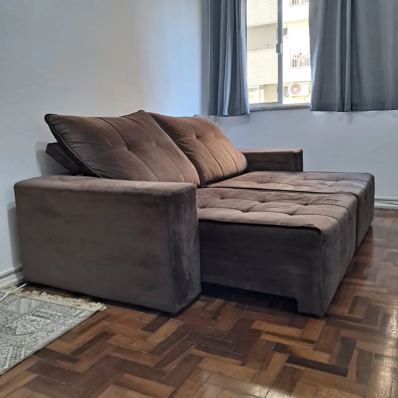 Sofá retrátil e reclinável 3 lugares  - Foto 2