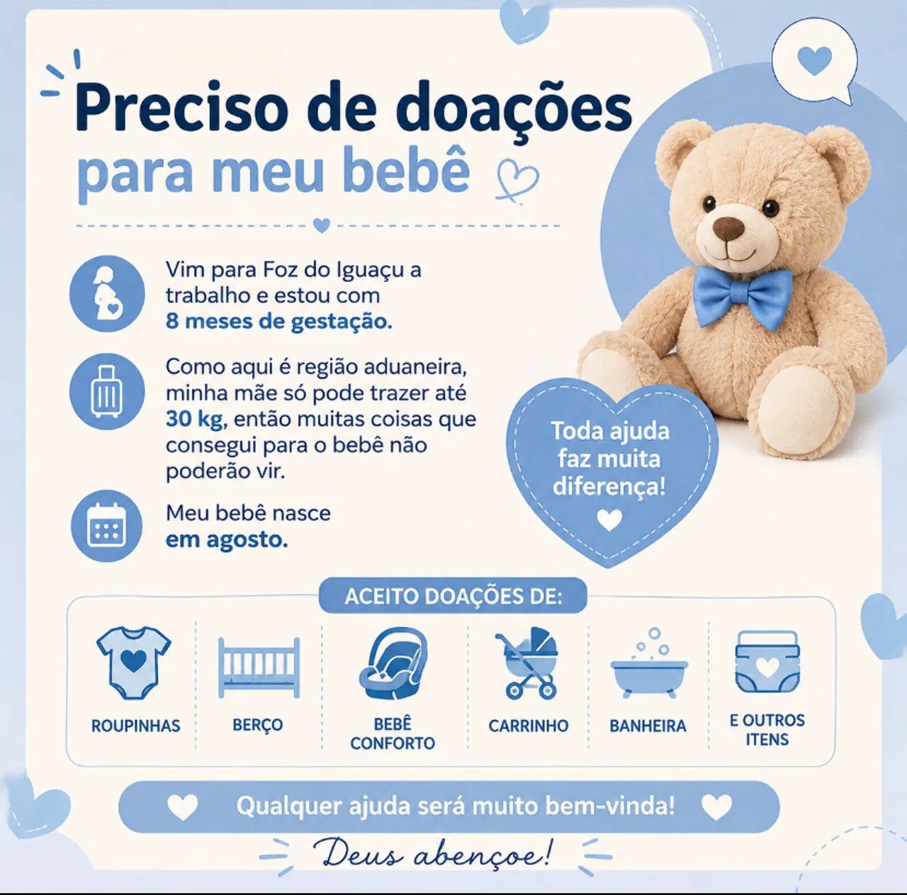Solicito doação 