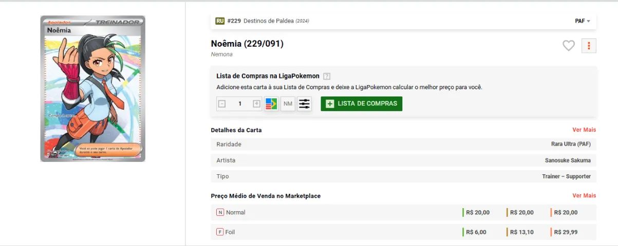 RU #229/091 Destinos de Paldea Noêmia - Foto 5