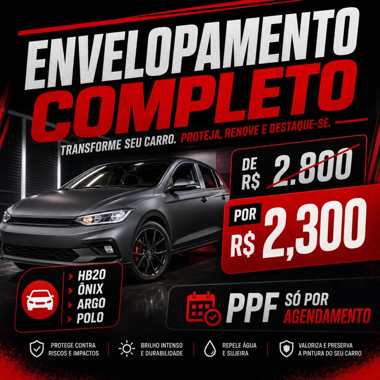 ENVELOPAMENTO COMPLETO COM PREÇO ESPECIAL