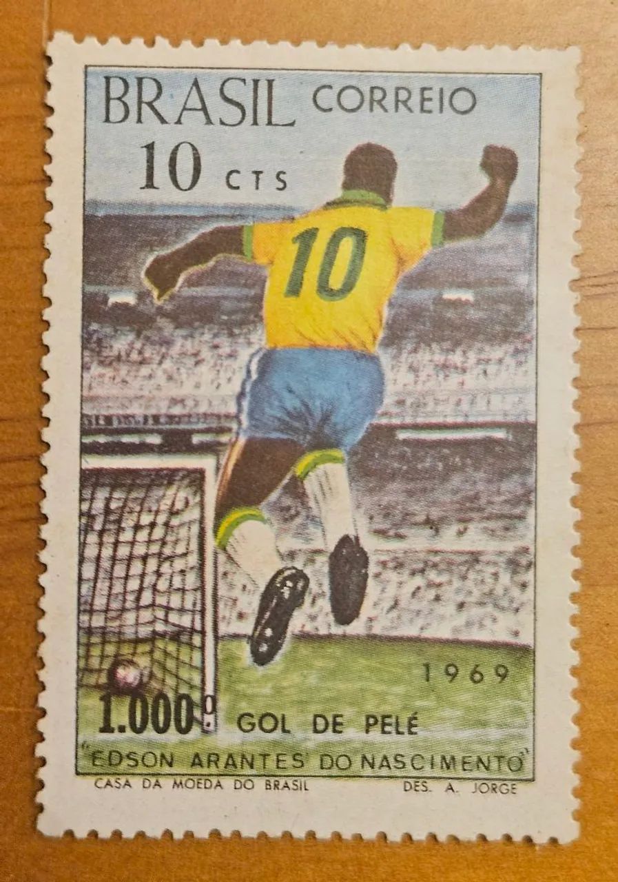 SELO MILÉSIMO GOL DE PELÉ  - 1969 - Foto 2
