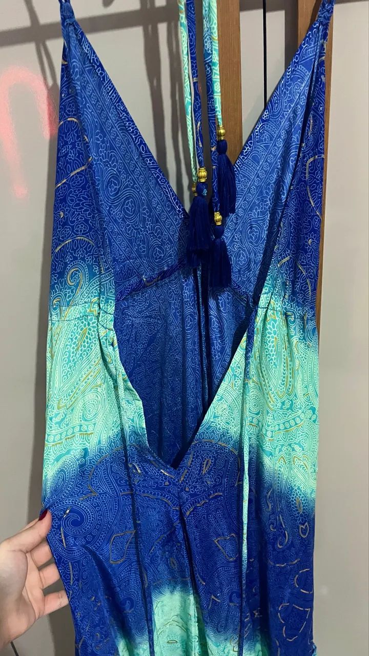 Vestido Indiano Azul - Foto 3