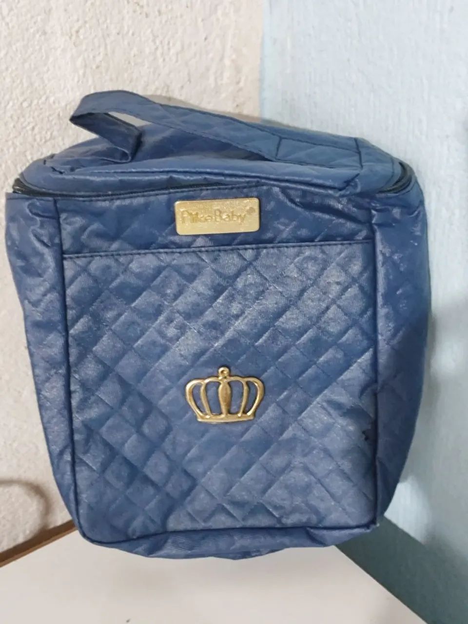 Kit Bolsa Maternidade Completo Azul Usado - Foto 5
