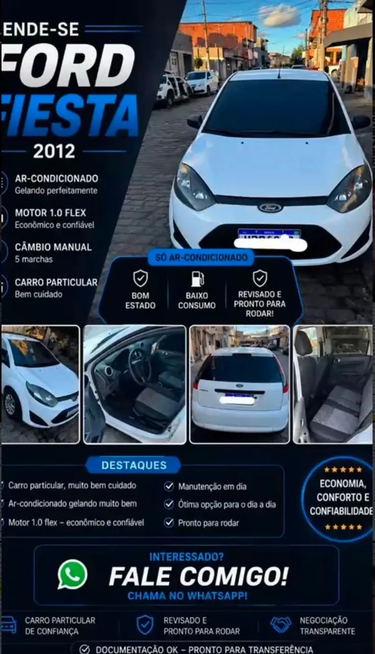 Ford Fiesta Fiesta 1.0 8V Flex/Class 1.0 8V Flex 5p 2012
