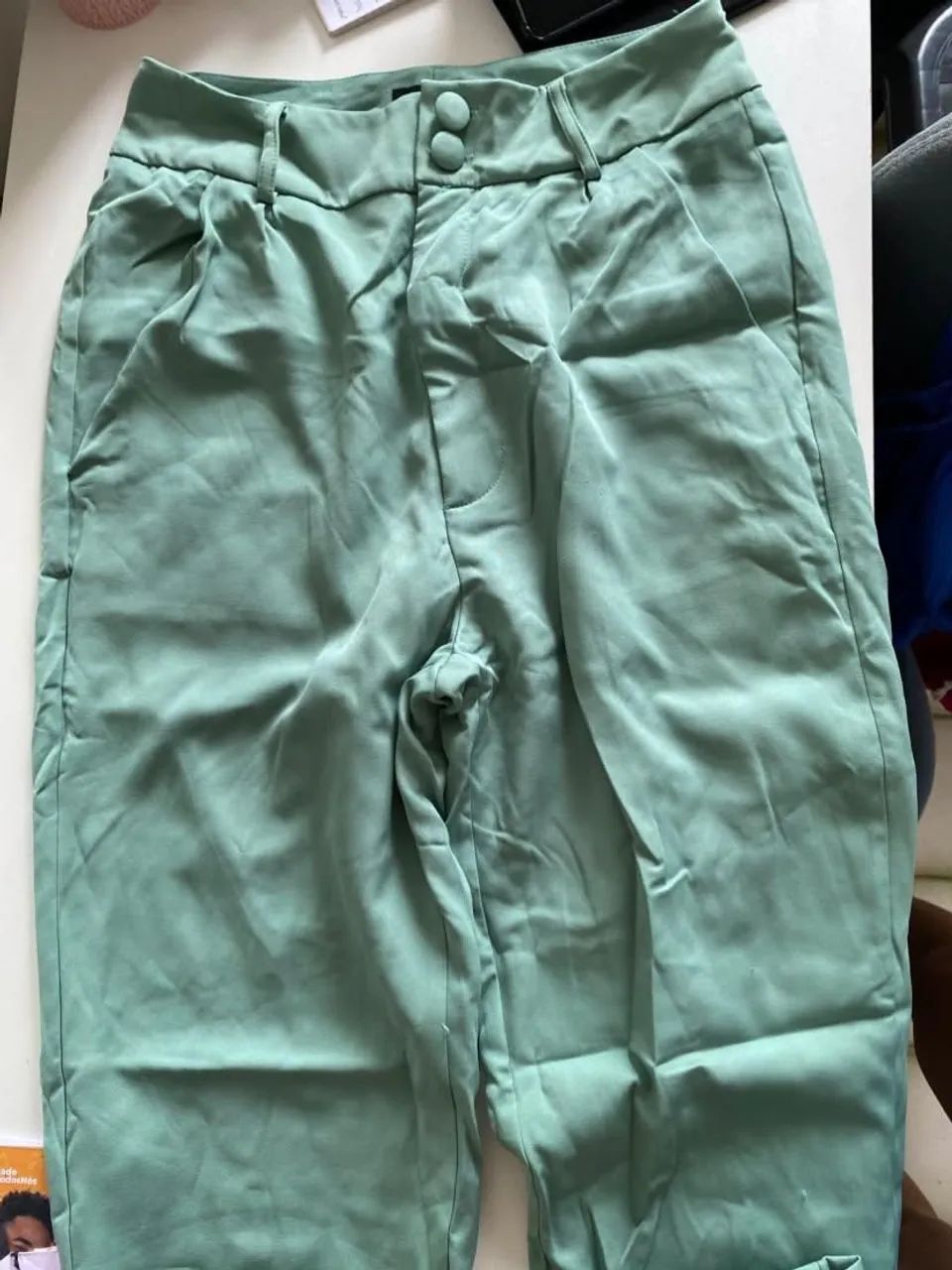 Calça alfaiataria verde - Foto 3