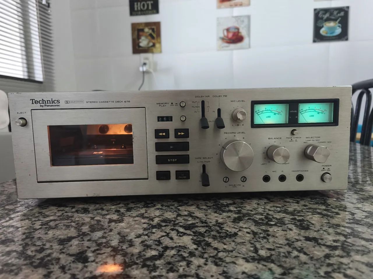 Tape deck Technics Panasonic 676-US cabeça de ferrite - Foto 2