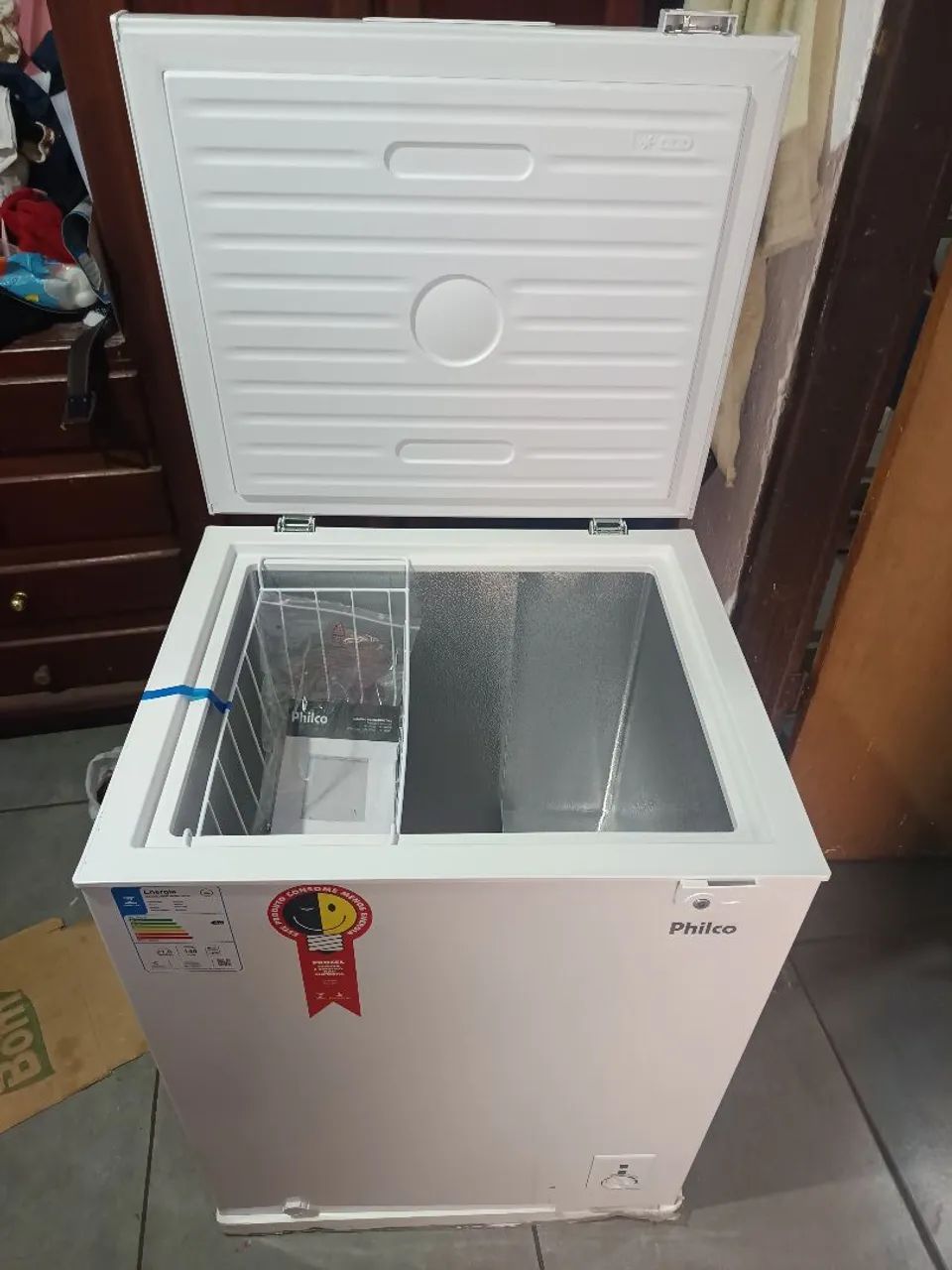 Freezer Philco horizontal 143 litros branco  - Foto 5