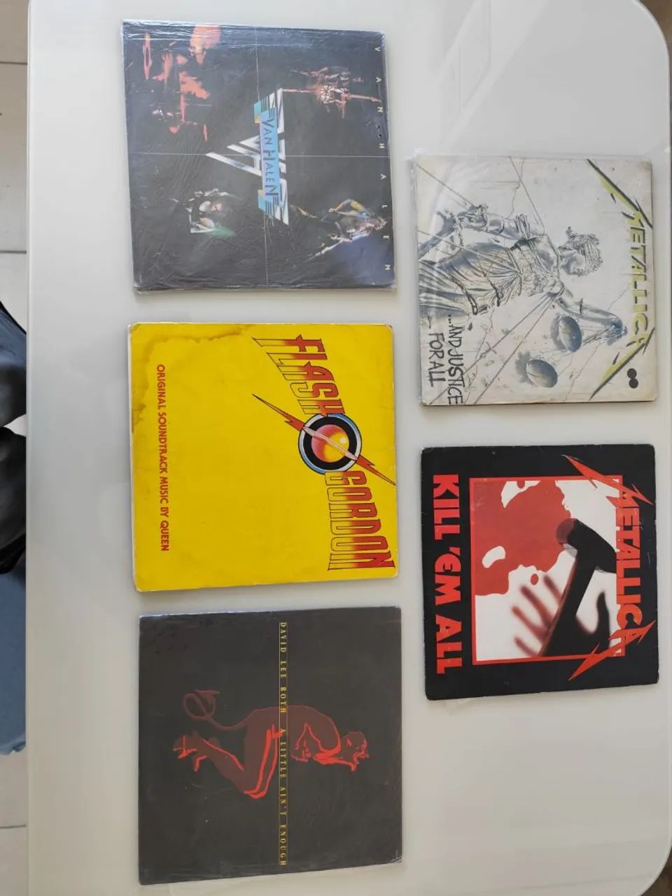 Discos de Vinil Originais - Metallica, Van Halen e Queen