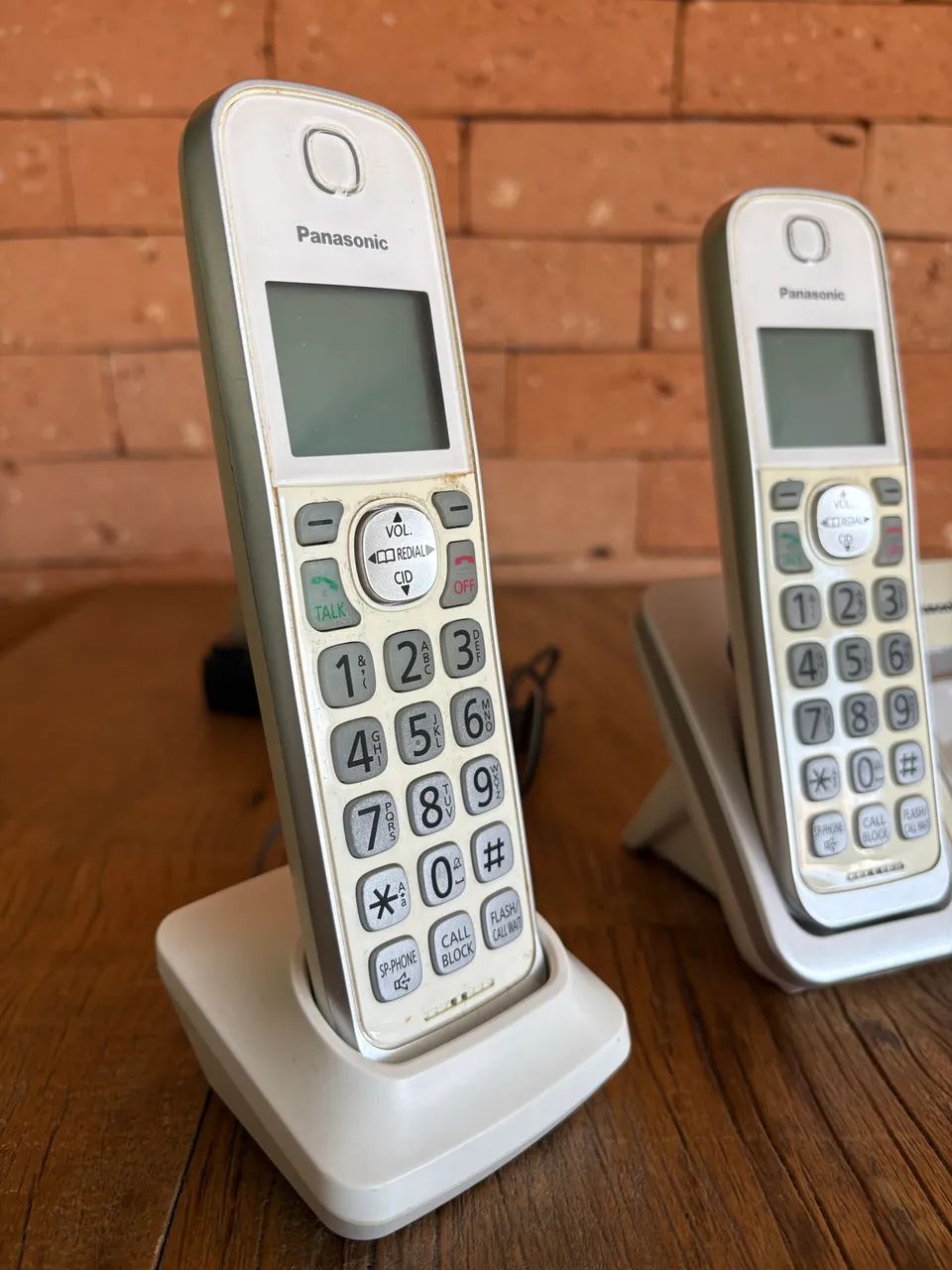 Telefone sem fio triplo Panasonic importado - Foto 5