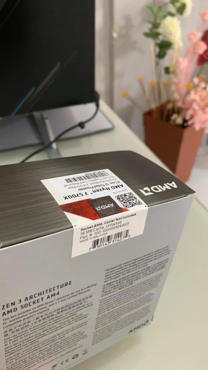 Processador AMD Ryzen 7 5700X - Novo Lacrado - Original - Foto 4