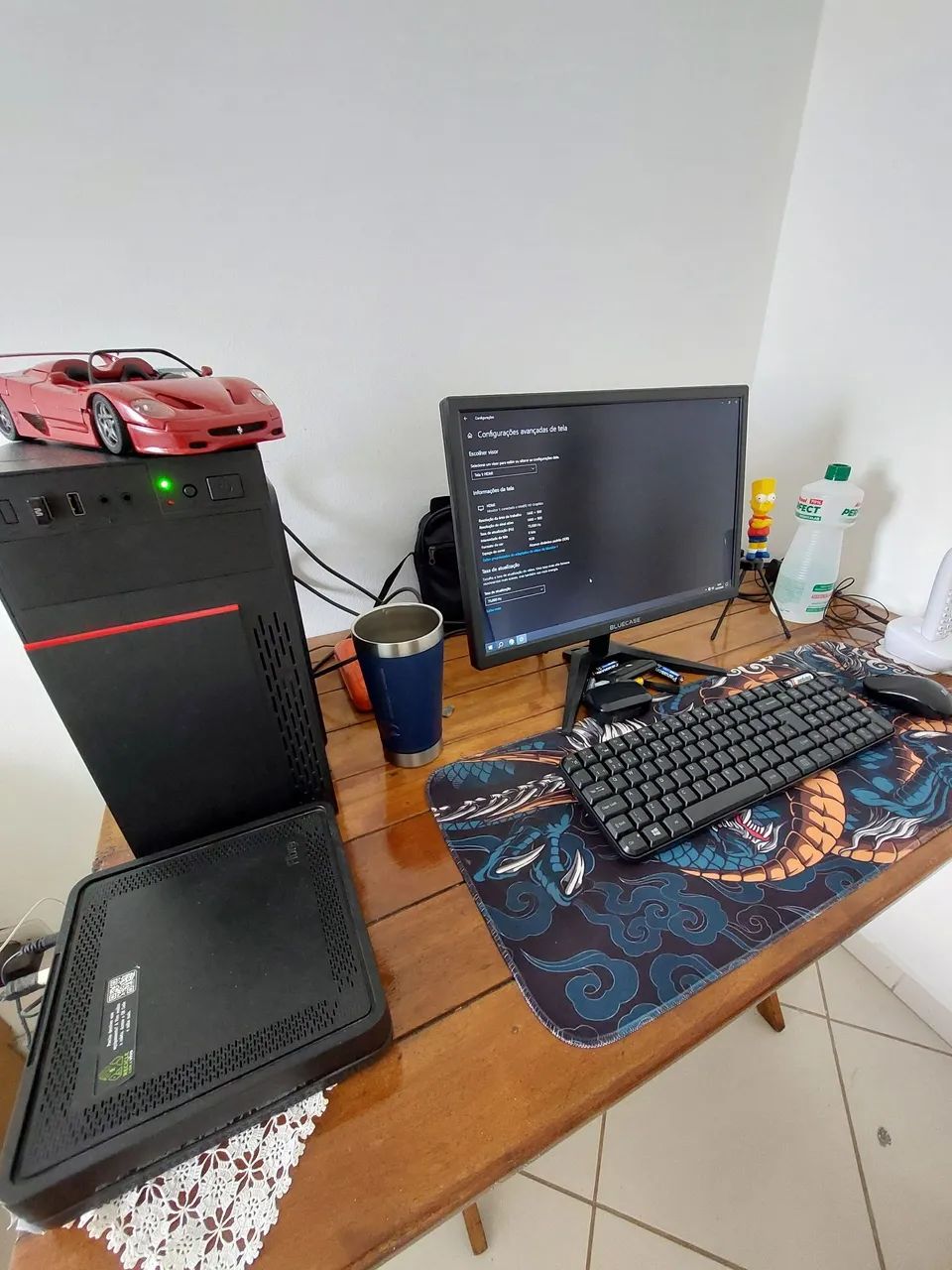 PC Completo I7 com teclado e Mouse sem fio tela 75hz